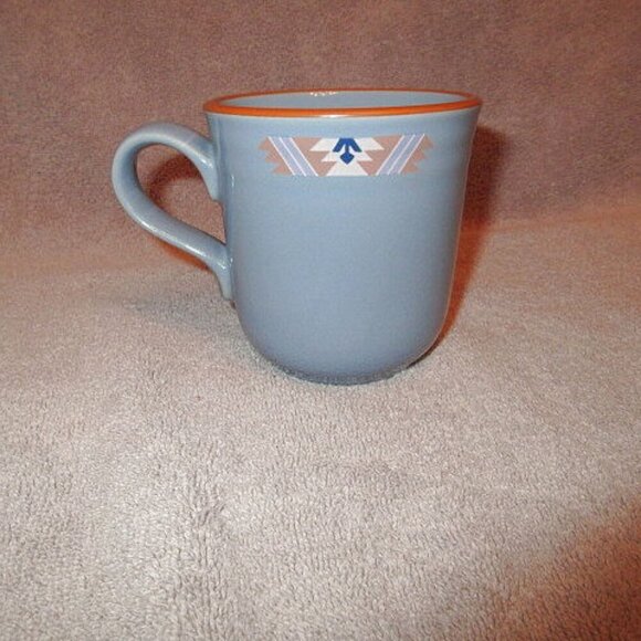 80s Vtg NORITAKE Japan BLUE ADOBE Coffee Tea MUG Cup REPLACEMENT Stoneware 8678 - Picture 1 of 7